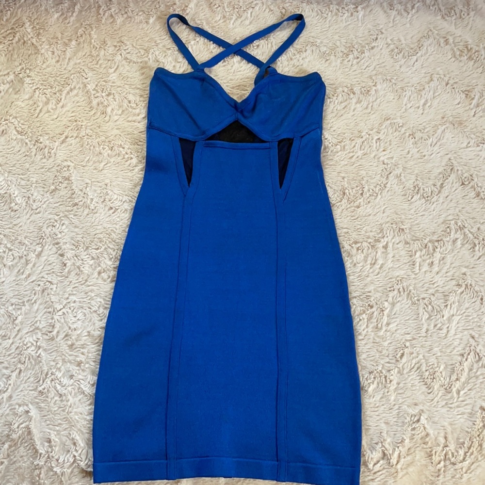 Bebe Blue Bodycon Dress